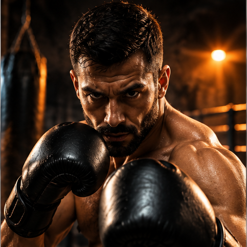 Adultes pendant un entraînement de boxe à Saint-Brieuc – Boxing Academy